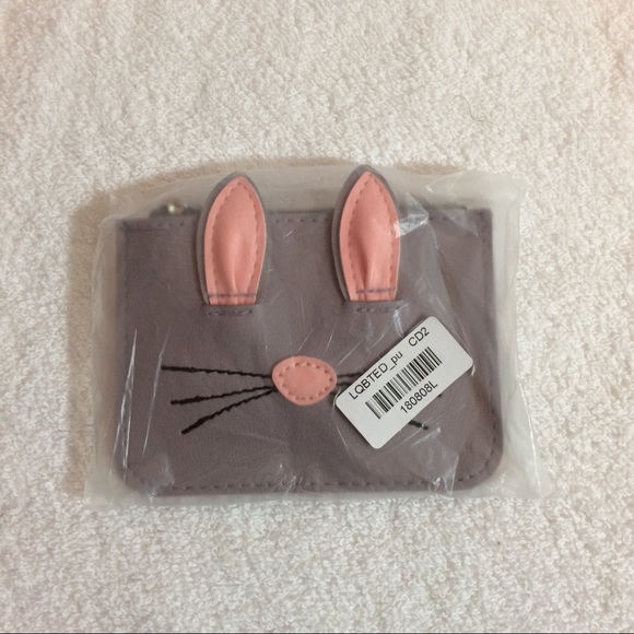 🐾NWT Mauve & Gray Kitty Coin Purse🐾 - Picture 6 of 7